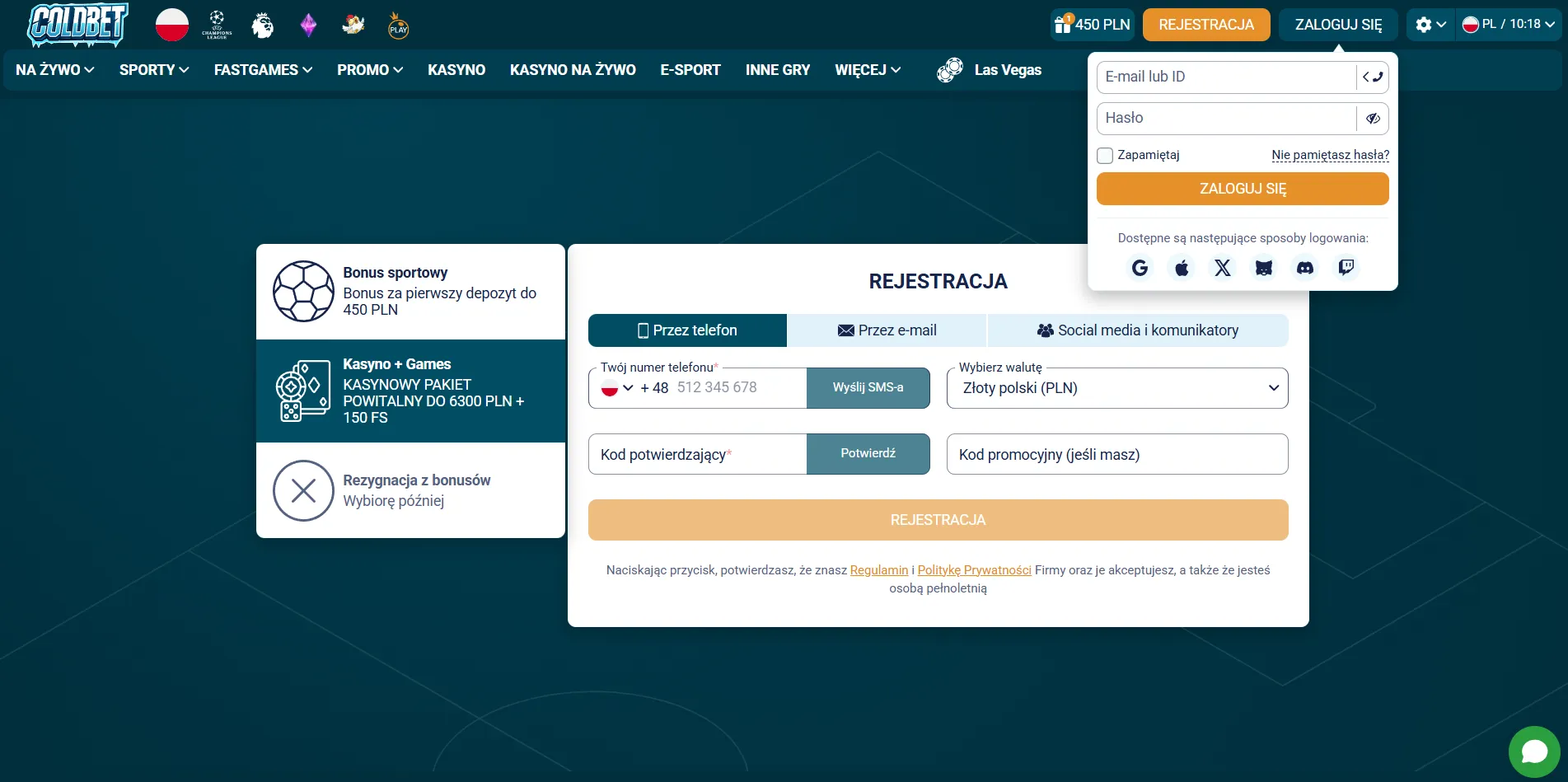 Bet casino login register – jak założyć konto